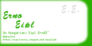 erno eipl business card